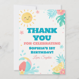 Cartão de Agradecimento de 1º Aniversário One in t