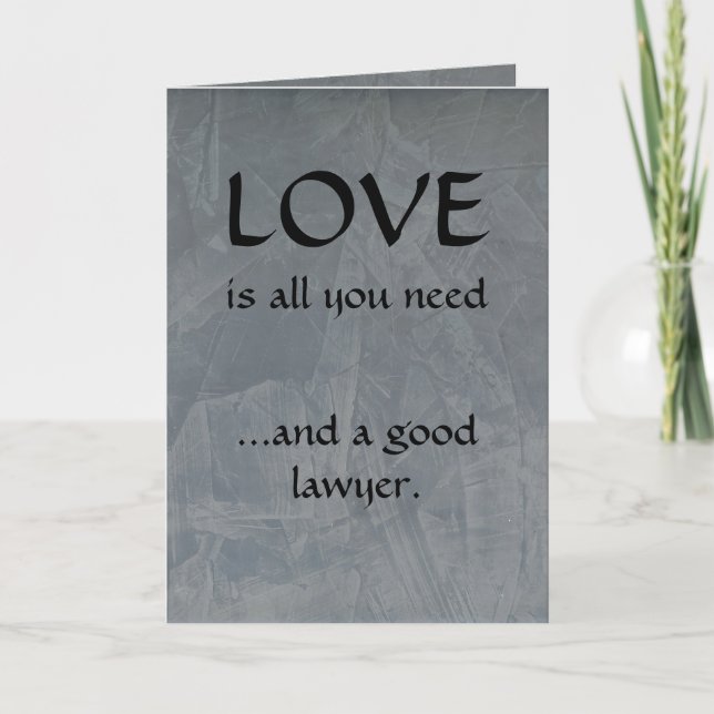 Cartão de Agradecimento de Advogado Engraçado (Frente)
