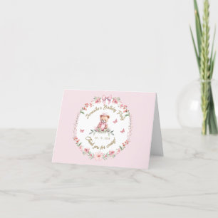 Cartão de Agradecimento de Aniversário Blooms & Be