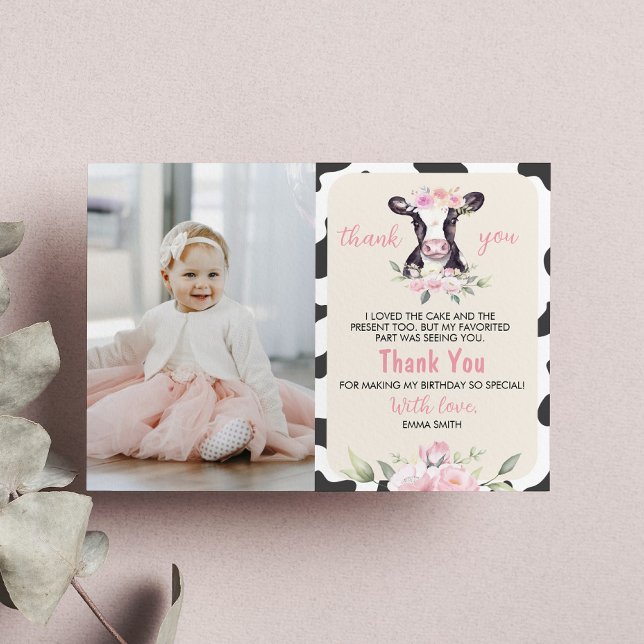 Cartão de Agradecimento de Aniversário da Fazenda  (Criador carregado)