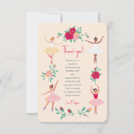 Cartão de Agradecimento de Aniversário da Menina B