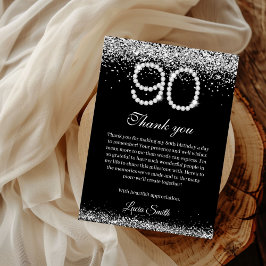 Cartão de Agradecimento de Aniversário de 90 anos