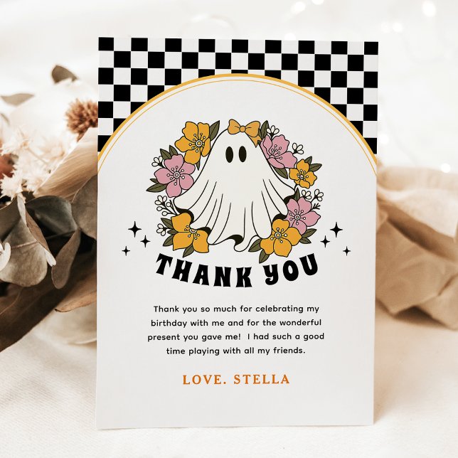 Cartão de agradecimento de aniversário de Hallowee (Criador carregado)