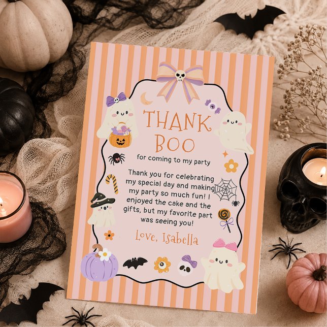 Cartão de Agradecimento de Aniversário de Hallowee (Criador carregado)