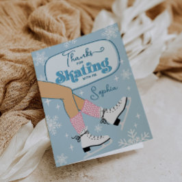 Cartão de Agradecimento de Aniversário de Inverno 