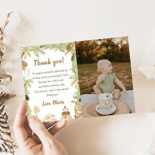 Cartão de agradecimento de aniversário de menino d