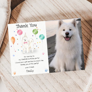Cartão de Agradecimento de Aniversário do Cachorro