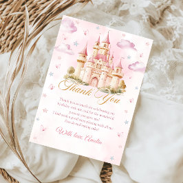 Cartão de Agradecimento de Aniversário do Castelo
