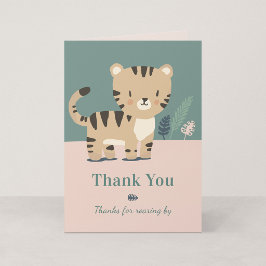 Cartão de agradecimento de aniversário do Tiny Tig