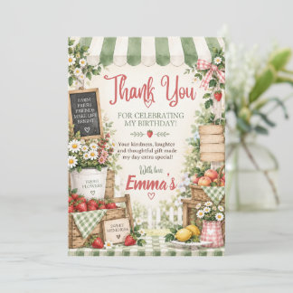 Cartão de Agradecimento de Aniversário Little Farm
