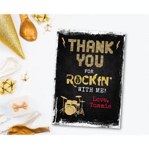 Cartão de agradecimento de aniversário One Rocks R