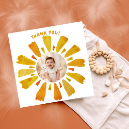 Cartão de agradecimento de aniversário sunshine