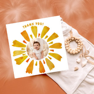 Cartão de agradecimento de aniversário sunshine