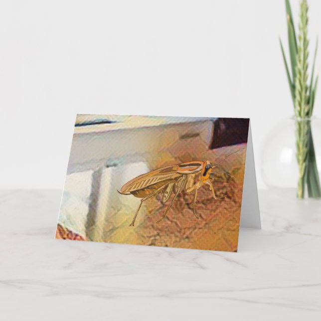 Cartão De Agradecimento 🪳 de Barata Alemã (Frente)