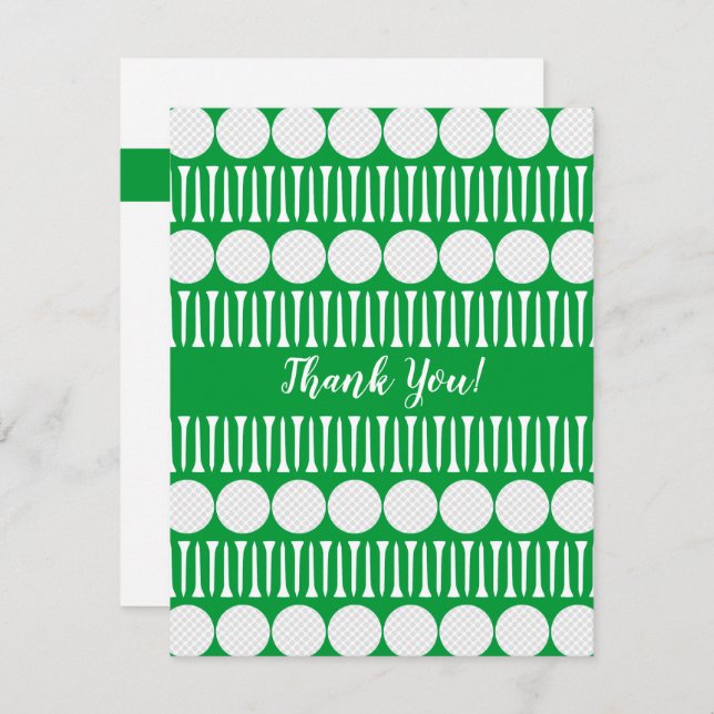 Cartão de Agradecimento de Bolas e Suportes de Gol (Frente/Verso)