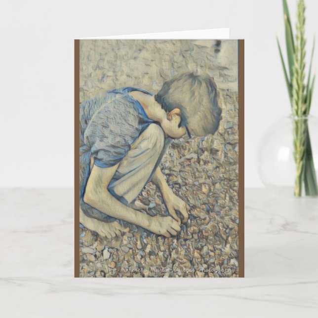 Cartão De Agradecimento De "cartão da caça da pedra Petoskey" (Frente)