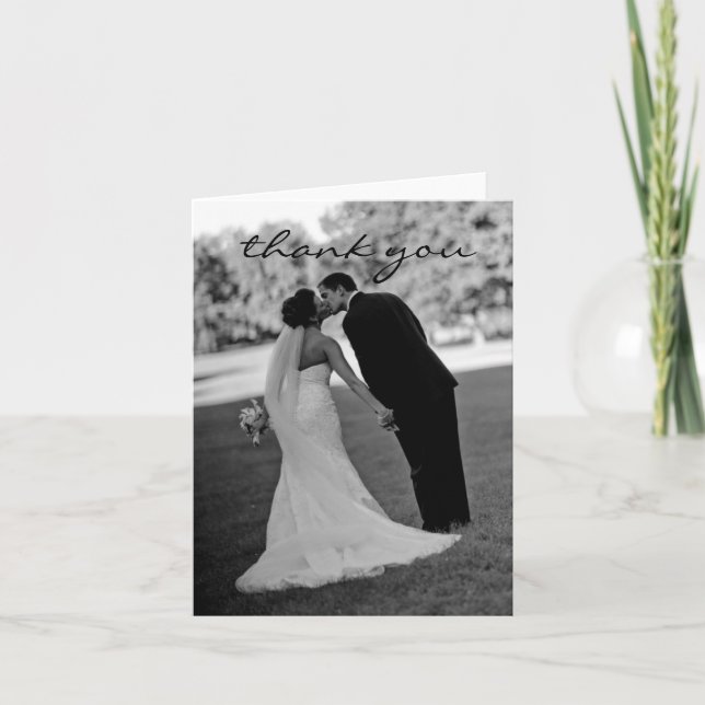 Cartão de Agradecimento de Casamento (Frente)