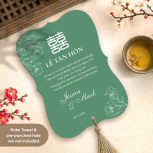 Cartão de Agradecimento de Casamento Bilíngue Viet