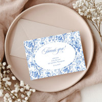 Cartão de Agradecimento de Casamento Chic Rosas Ma