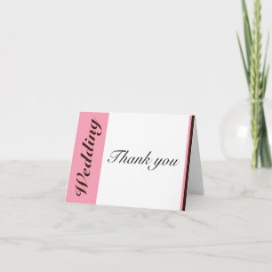 Cartão de Agradecimento de Casamento Chocolate com