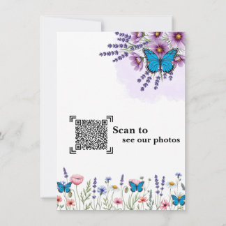 Cartão de Agradecimento de Casamento com Aquarela