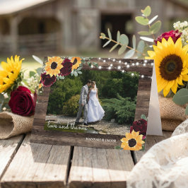 Cartão de Agradecimento de Casamento com Foto de G