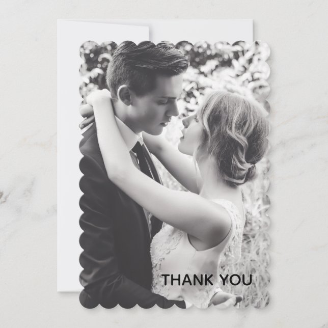 CARTÃO DE AGRADECIMENTO DE CASAMENTO COM FOTO PERS (Frente)