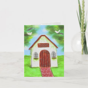 Cartão de Agradecimento de Casamento Cottage de Lu