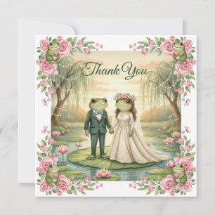 Cartão de Agradecimento de Casamento de Casal de S