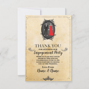 Cartão de Agradecimento de Casamento de Halloween