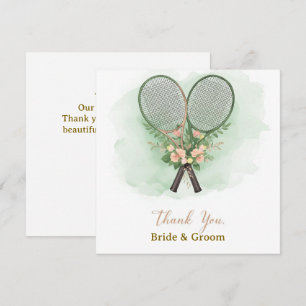 Cartão de Agradecimento de Casamento de Tênis