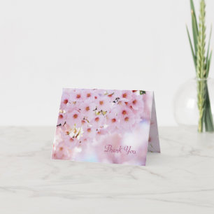 Cartão de agradecimento de casamento - Flor de cer
