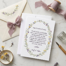 Cartão de agradecimento de casamento floral simple