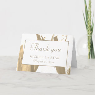 Cartão de Agradecimento de Casamento Floral Tulipa