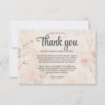 Cartão de Agradecimento de Casamento Foto Amor em