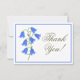 Cartão de Agradecimento de Casamento Lovely Bluebe