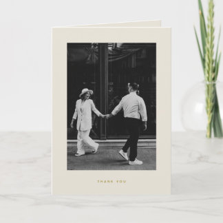 Cartão de Agradecimento de Casamento Minimalista B