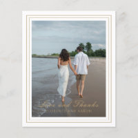 Cartão de Agradecimento de Casamento Orçamento Dou