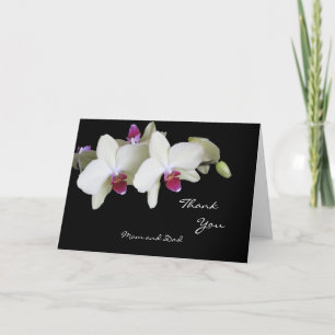 Cartão de Agradecimento de Casamento Orquídea para