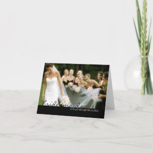 Cartão de Agradecimento de Casamento para Damas de