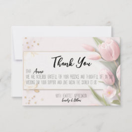 Cartão de Agradecimento de Casamento Personalizado