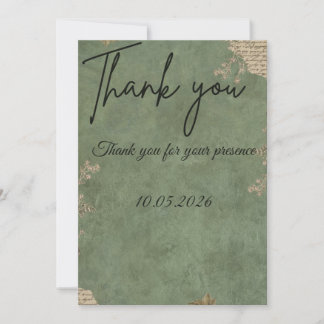Cartão de Agradecimento de Casamento Personalizado