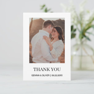 Cartão de Agradecimento de Casamento Personalizado