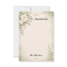 Cartão de Agradecimento de Casamento Personalizado