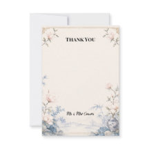Cartão de Agradecimento de Casamento Personalizado