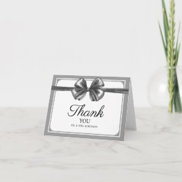 Cartão de Agradecimento de Casamento Plano