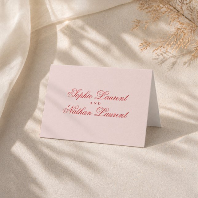 Cartão de Agradecimento de Casamento Raspberry Blu (Criador carregado)