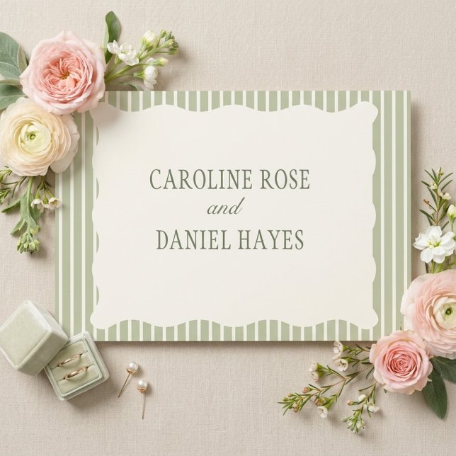 Cartão de Agradecimento de Casamento Rosa Bege (Criador carregado)