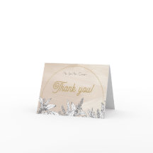 Cartão de Agradecimento de Casamento Rosa Pastel