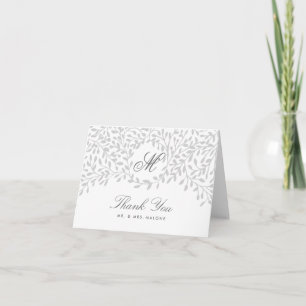 Cartão de Agradecimento de Casamento Secret Garden